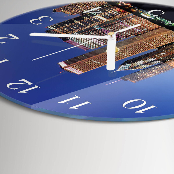 Glas wanduhr Horizont