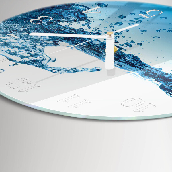 Glas wanduhr Wasser