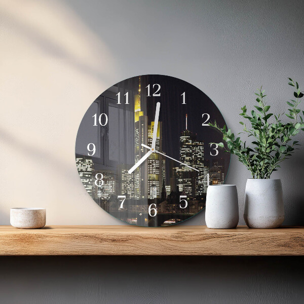 Glas wanduhr Horizont