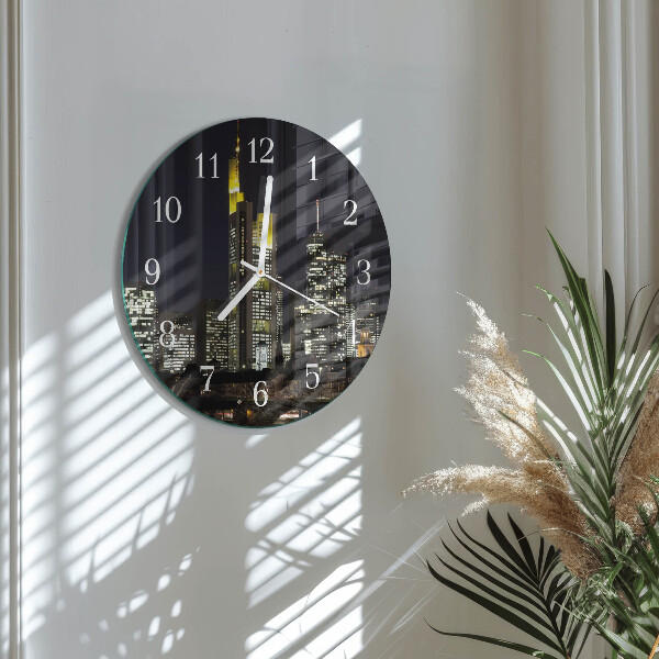 Glas wanduhr Horizont