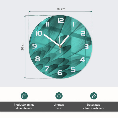 Glas wanduhr Horizont