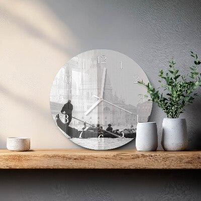 Glas wanduhr Das venezianische Boot