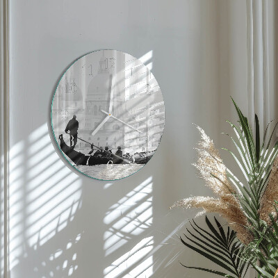 Glas wanduhr Das venezianische Boot
