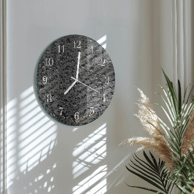 Glas wanduhr Wassertropfen