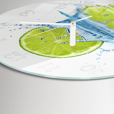Glas wanduhr Kalkwasser