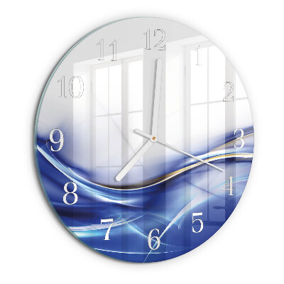 Glas wanduhr Abstrakte Linien