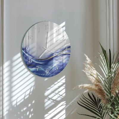Glas wanduhr Abstrakte Linien