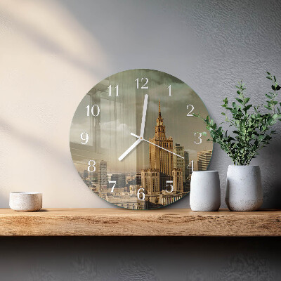 Glas wanduhr Warschau