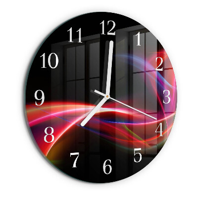 Glas wanduhr Abstrakte Linien