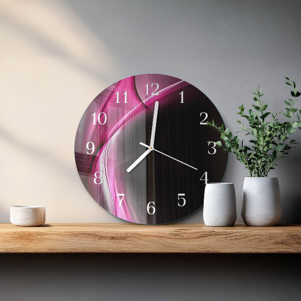 Glas wanduhr Abstrakte Linien