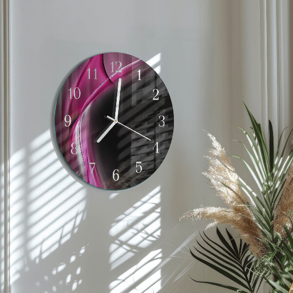Glas wanduhr Abstrakte Linien