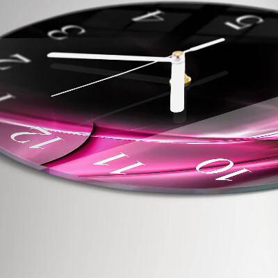 Glas wanduhr Abstrakte Linien