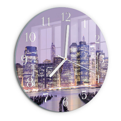 Glas wanduhr Horizont