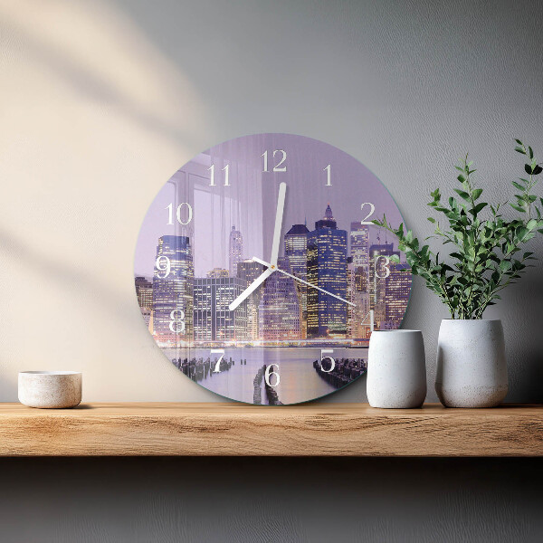 Glas wanduhr Horizont