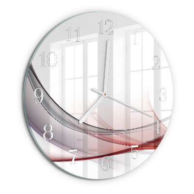 Glas wanduhr Abstraktion