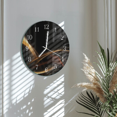 Glas wanduhr Abstrakte Linien