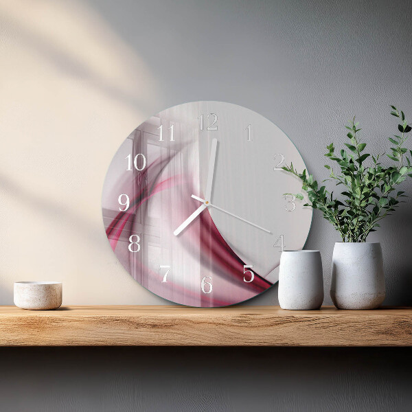 Glas wanduhr Abstrakte Linien