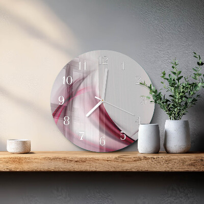 Glas wanduhr Abstrakte Linien