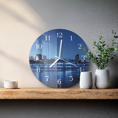 Glas wanduhr Horizont
