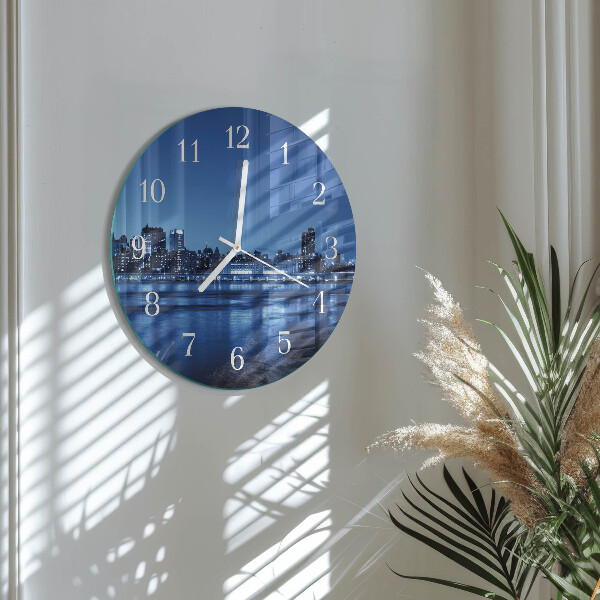Glas wanduhr Horizont