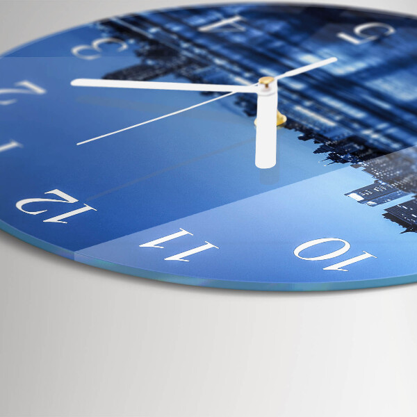 Glas wanduhr Horizont