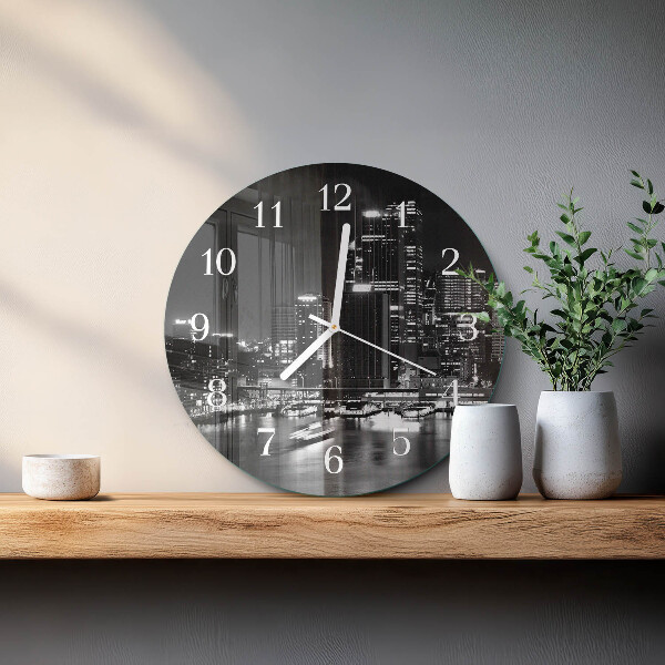 Glas wanduhr Horizont
