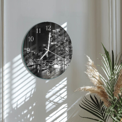 Glas wanduhr Horizont