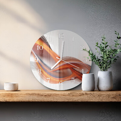 Glas wanduhr Abstrakter Rauch