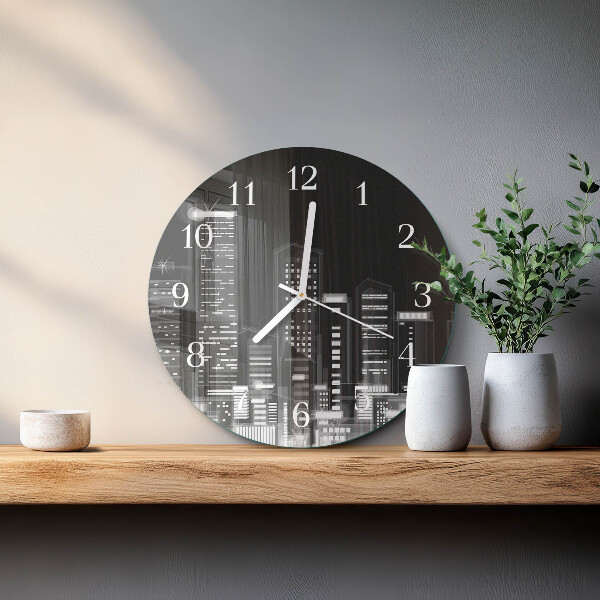 Glas wanduhr Horizont