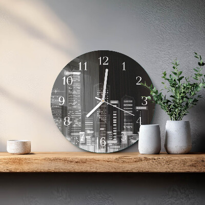 Glas wanduhr Horizont