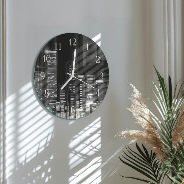 Glas wanduhr Horizont