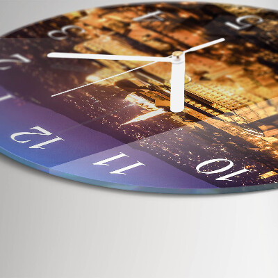 Glas wanduhr Stadt Budapest