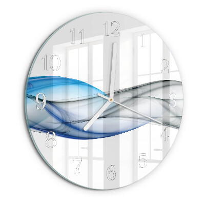Glas wanduhr Abstrakter Rauch