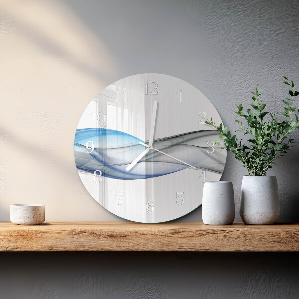 Glas wanduhr Abstrakter Rauch