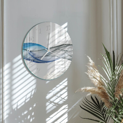 Glas wanduhr Abstrakter Rauch
