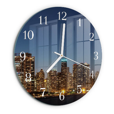 Glas wanduhr Horizont
