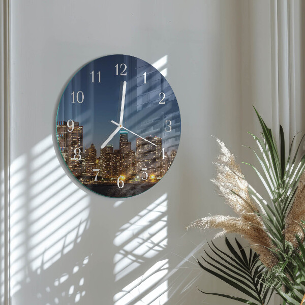 Glas wanduhr Horizont