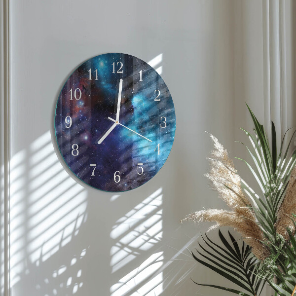 Glas wanduhr Sternenhimmel