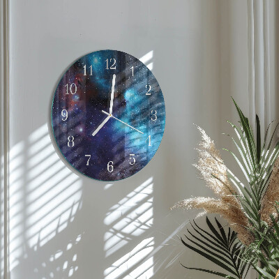 Glas wanduhr Sternenhimmel