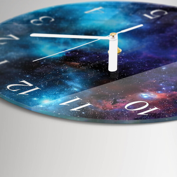 Glas wanduhr Sternenhimmel