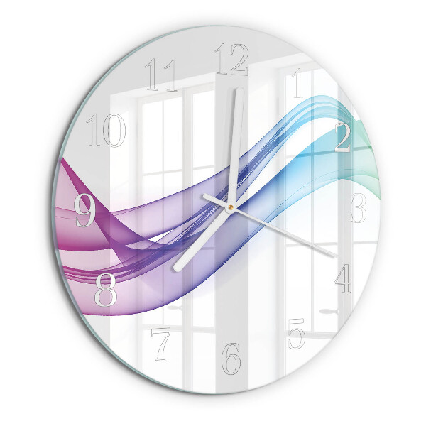 Glas wanduhr Abstrakte Linien