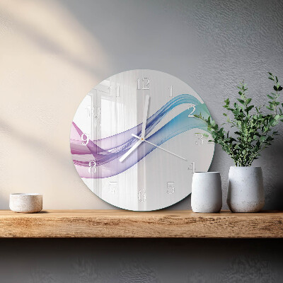 Glas wanduhr Abstrakte Linien