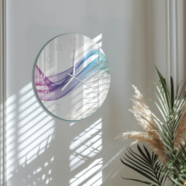 Glas wanduhr Abstrakte Linien