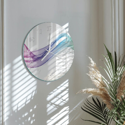 Glas wanduhr Abstrakte Linien