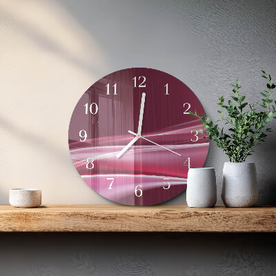 Glas wanduhr Abstrakte Linien