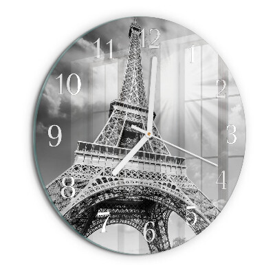 Glas wanduhr Eiffelturm Paris