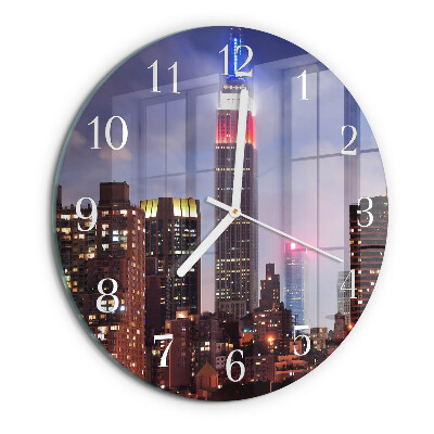 Glas wanduhr Horizont