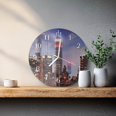 Glas wanduhr Horizont