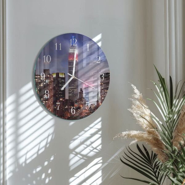 Glas wanduhr Horizont