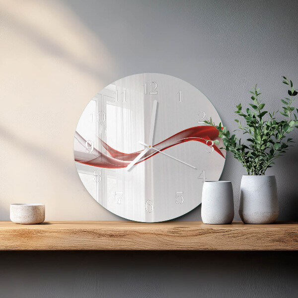 Glas wanduhr Abstrakte Linien